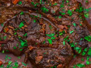 Italian Beef with Red Bell Pepper and Scallions