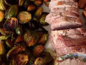 Pork Tenderloin with Roasted Brussel Sprouts